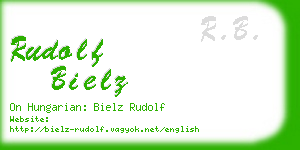 rudolf bielz business card